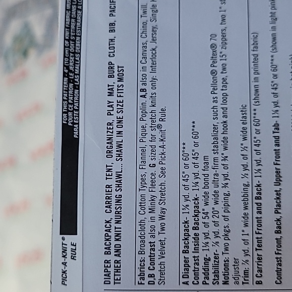 Simplicity Baby Accessories Sewing Pattern 1177 Uncut 2015 - Picture 5 of 8